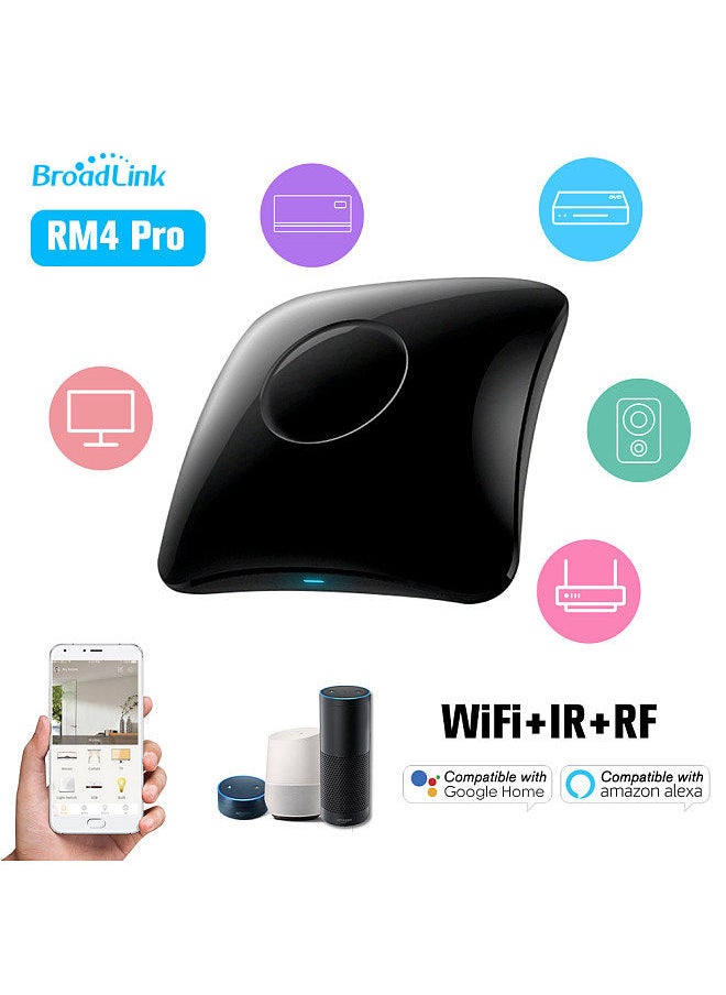 Broadlink - BroadLink RM4 Pro WiFi Smart Home Automation Universal Remote Controller WiFi+IR+RF Switch App Control Timer Compatible with Alexa Smart Home Automation - Image 1