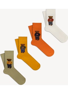 Mono Socks 4-Piece Teddy Bear Socks  - Image 1