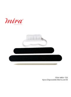 Mira Mira Disposable Manicure Pedicure 4 Pcs Tools Set  - Image 2