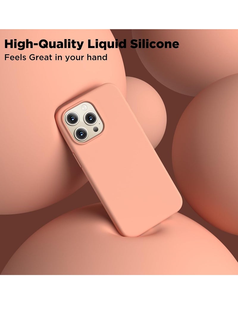 ELTRAZONE Compatible with iPhone 15 Pro Max Case, Liquid Silicone Case, Full Body Shockproof Protective Cover Slim Thin Phone Case with Soft Anti-Scratch Microfiber Lining, 6.7 inch-Bare Pink - Image 5