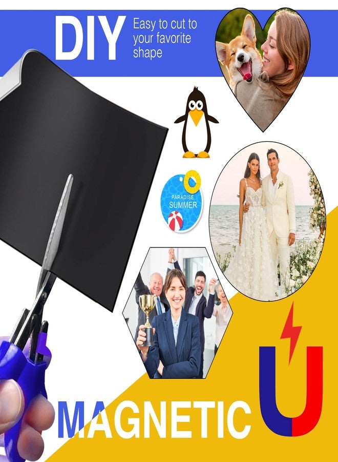 JINGZHAN Printable Magnetic Paper Non-Adhesive, 8.5" x 11" 12 Mil for Inkjet Printer & DIY Crafts, 70 Sheets - Image 3