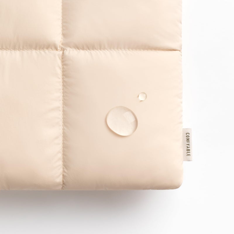 Comfyable Puffy Laptop Sleeve 13 Inch 14 Inch, Quilted Puffer Laptop Carrying Case, Pillow Case Compatible with MacBook Air M4 2025 M3 M2 M1, MacBook Pro M5 M4 Pro/Max, Beige - Image 5