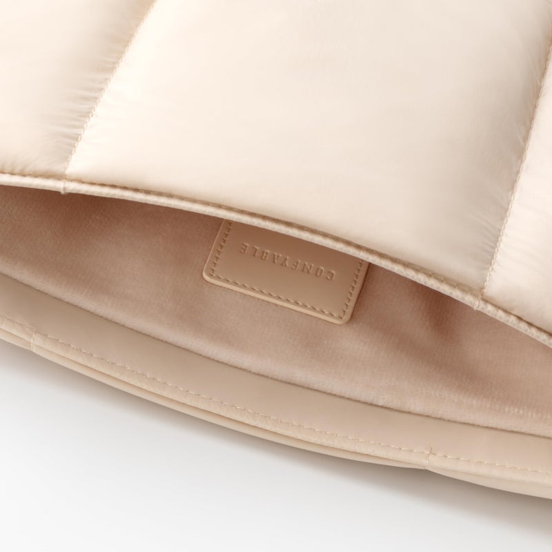 Comfyable Puffy Laptop Sleeve 13 Inch 14 Inch, Quilted Puffer Laptop Carrying Case, Pillow Case Compatible with MacBook Air M4 2025 M3 M2 M1, MacBook Pro M5 M4 Pro/Max, Beige - Image 4