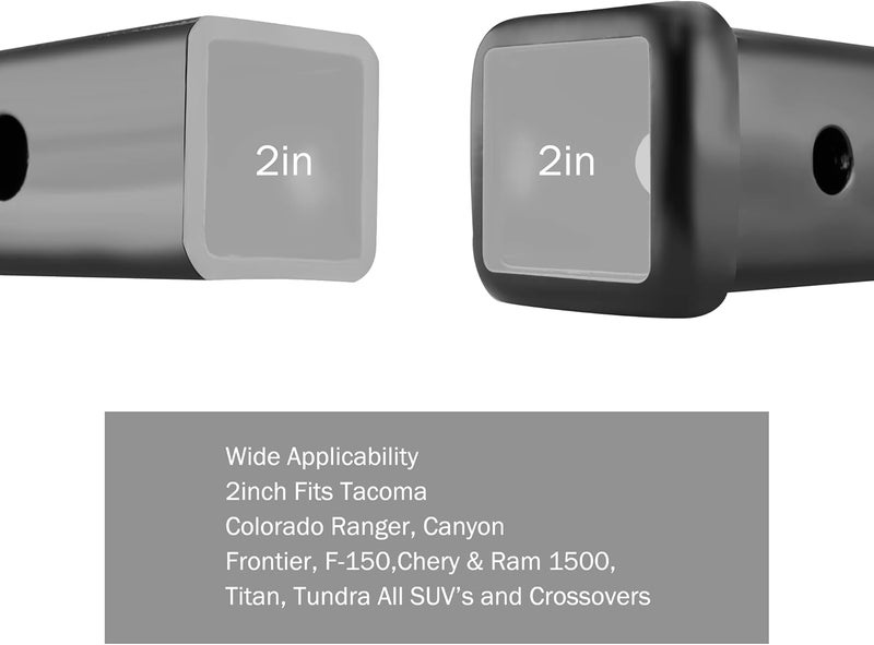 OPENROAD 12 Inch Trailer Hitch Extension for 2-Inch Receiver with Safety Lock - Image 5
