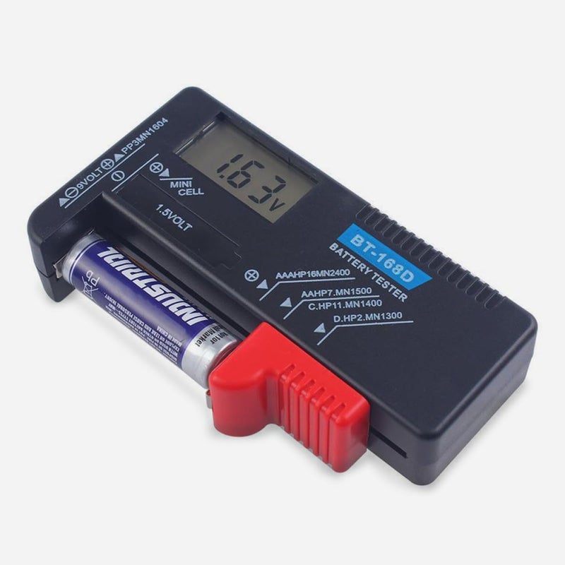 Portable Digital Battery Tester High Precision Voltage Monitor For 1 9V AA AAA Button Cells Black - Image 5