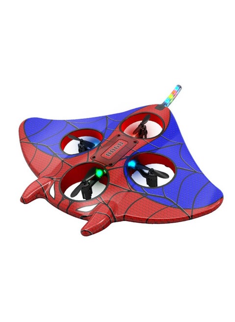 Ray Foam Drone – 2.4GHz Remote Control Superhero-Inspired Aircraft with 360° Flight, One-Key Takeoff/Landing, Durable EPP Foam, 4-Wing Design for Kids 14+, Outdoor Stunt Flying Toy glider