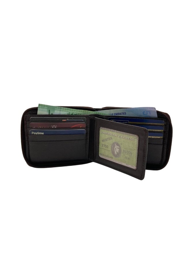 LAVERI LEATHER Fullzip leather mens Wallet #4094NZ - Image 2