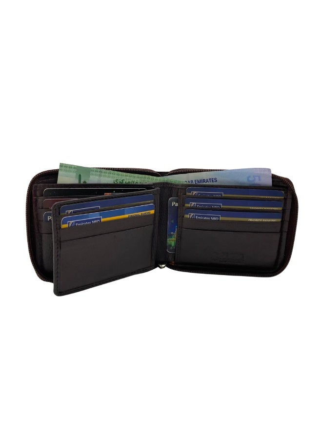 LAVERI LEATHER Fullzip leather mens Wallet #4094NZ - Image 4