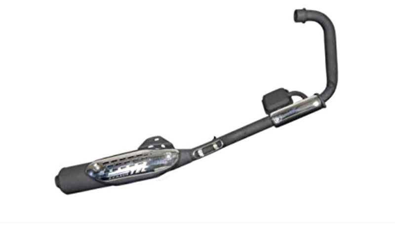 CHOPSON SILENCER'S for BAJAJ PULSOR DTSI 150cc 180cc .MATTE BLACK POWDER COATED It comes with 3 pcs of COMPLIMENTARY HEAT PROTECTION SHIELDS/COVERS amounting to Rs. 470 at no extra cost. ( HEAVY DUTY MATTE BLACK POWDER COATED) - Image 1