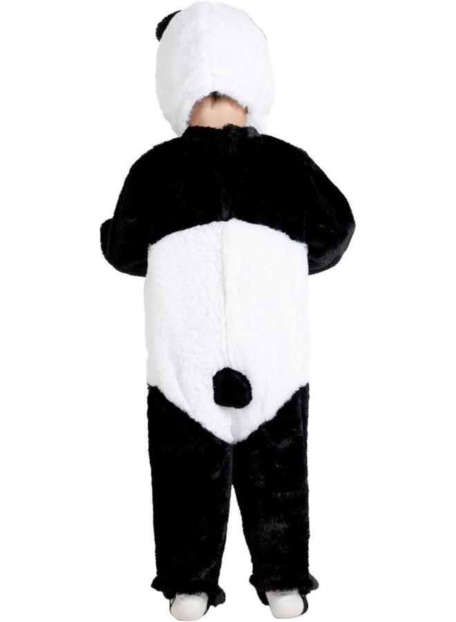 Ciao زي طفل باندا مرخص من ترودي 1-2 سنوات – بدلة فاخرة للجنسين مع سترة وقبعة | زي حيواني ناعم للرضع | زي باندا لطيف للاحتفال بعيد الهالوين، الحفلات والصور - Image 3