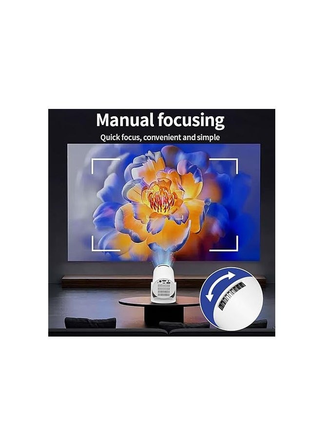 Generic Smart Mini Projector 1080P Full HD – Portable with Bluetooth, Auto Keystone Correction, 270° Adjustable, 150-inch Display for Home Movies  - Image 3