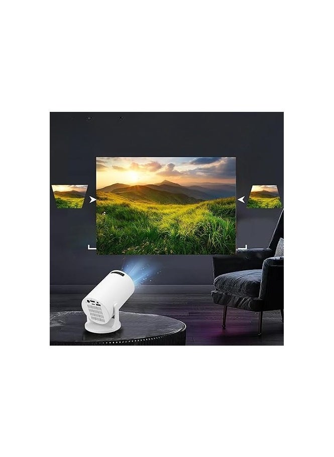 Generic Smart Mini Projector 1080P Full HD – Portable with Bluetooth, Auto Keystone Correction, 270° Adjustable, 150-inch Display for Home Movies  - Image 4