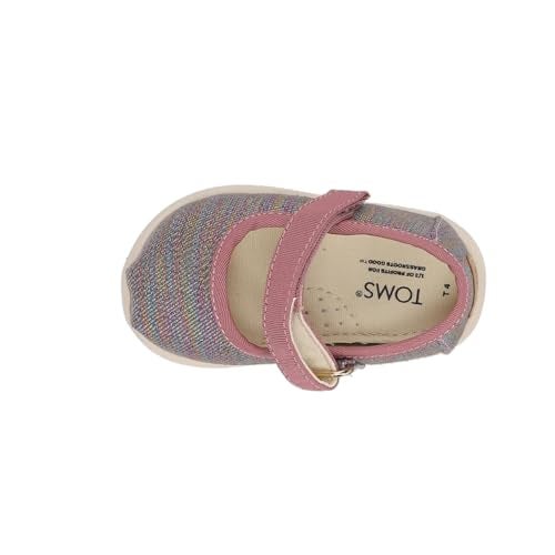 TOMS Toddler Girls Glimmer Mary Jane Flats Casual - Pink - Size 4 M - Image 5