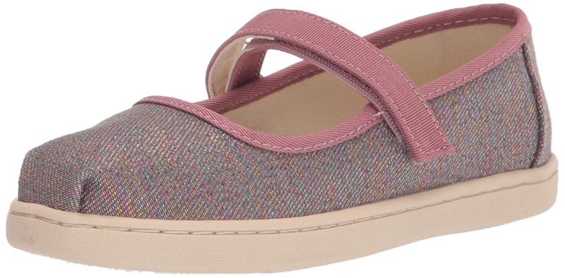 TOMS Toddler Girls Glimmer Mary Jane Flats Casual - Pink - Size 4 M - Image 1