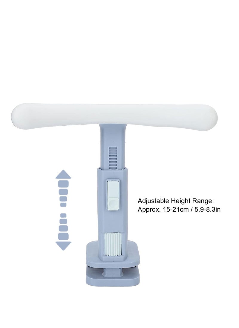 Children's sitting posture corrector, adjustable T-shaped reading and writing posture trainer (blue)
