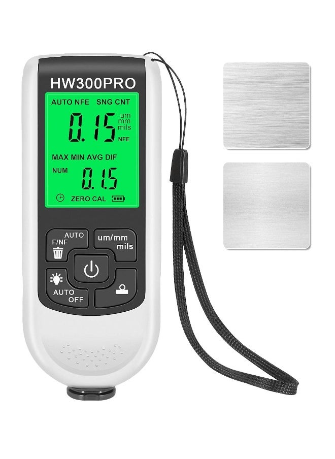 Generic SYOSI, Coating Thickness Gauge with Digital LCD Display, Metal Coating Test Meter, Auto Measuring Range 0 to 2000um for Car Paint Tester, Small Size with Backlight Display  - Image 1