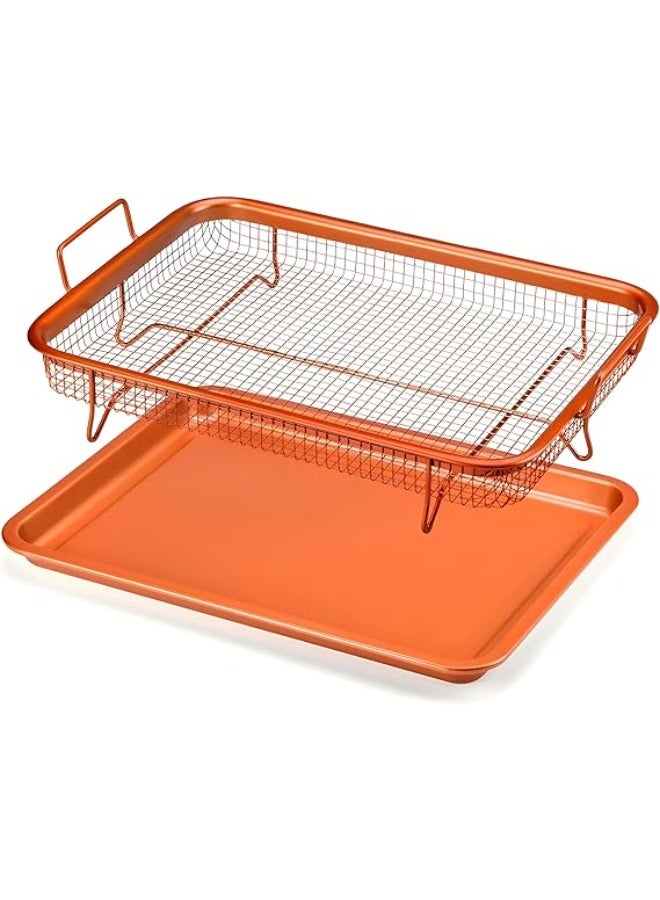 Roasting Tray with 2 in 1 Inner Strainer - Large rectangular design for smart food preparation and fat drainage T - Image 4