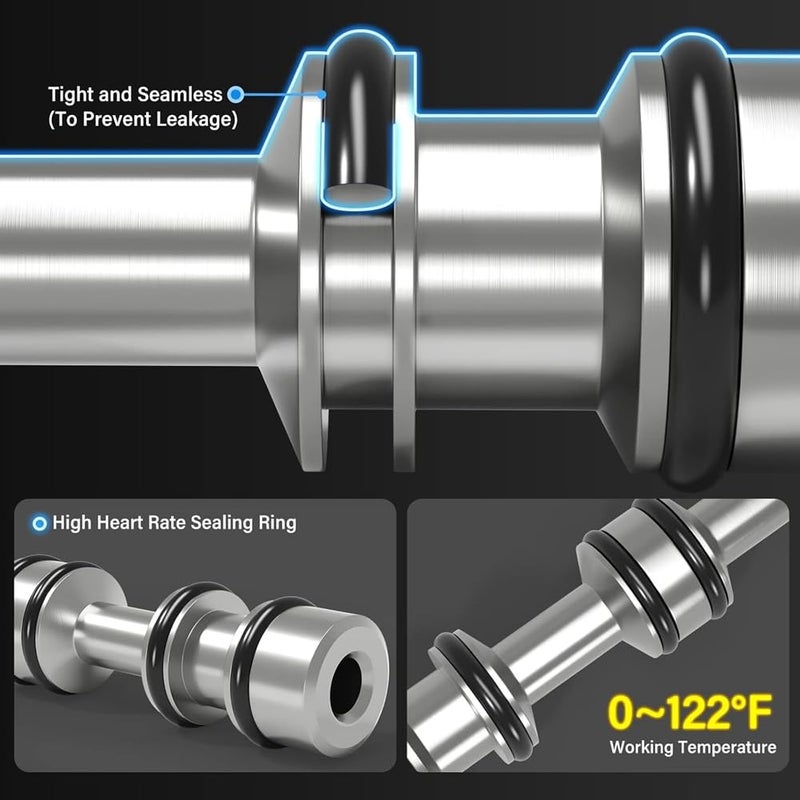 Direct Drive 5 Way 2 Position Air Hand Lever Valve 1 4 NPT Manual Control - Image 3