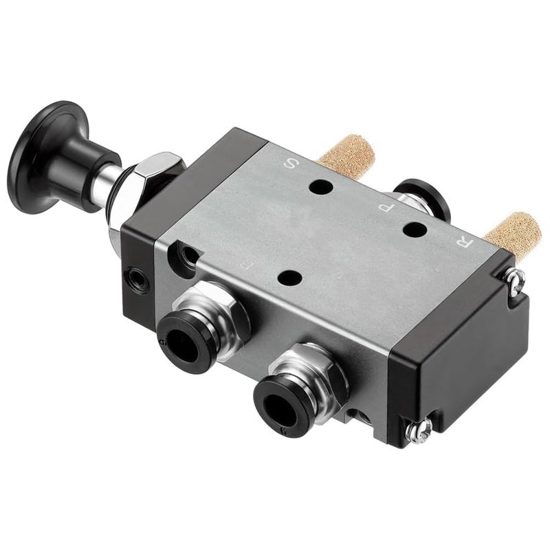 Direct Drive 5 Way 2 Position Air Hand Lever Valve 1 4 NPT Manual Control - Image 4