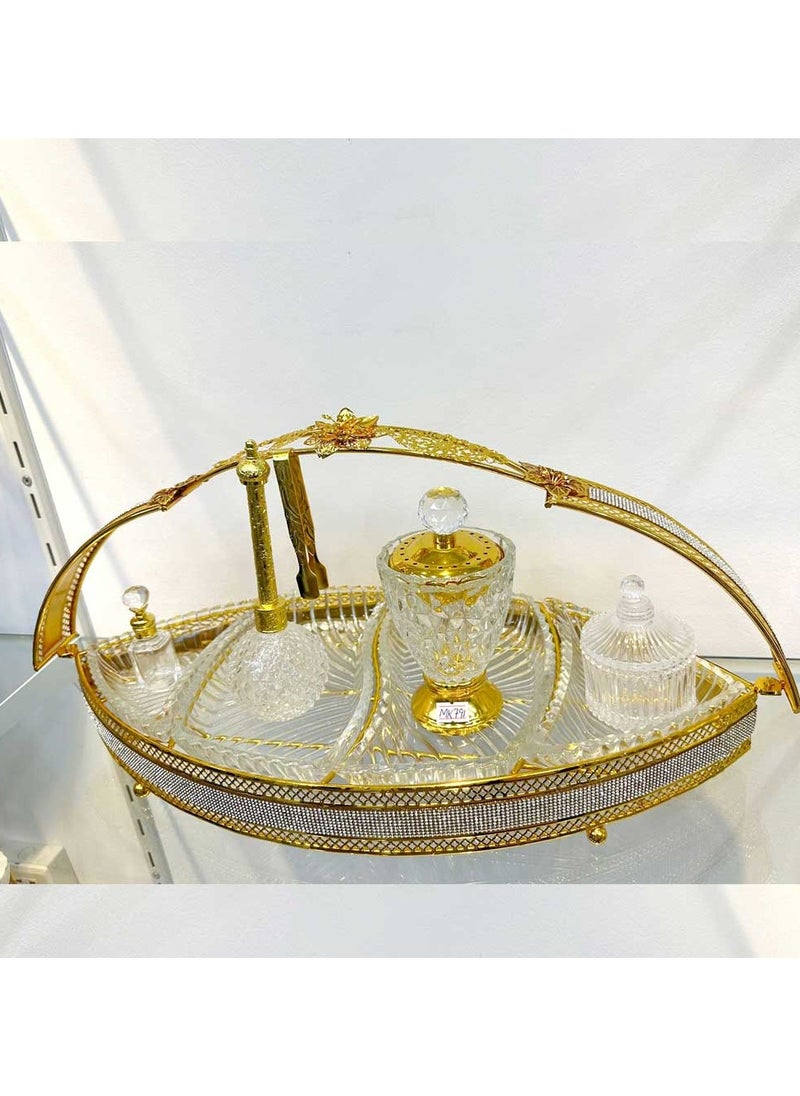 Bosidin - Golden Premium Incense Burner Set for Home Fragrance and Decore- MK791 - Image 1