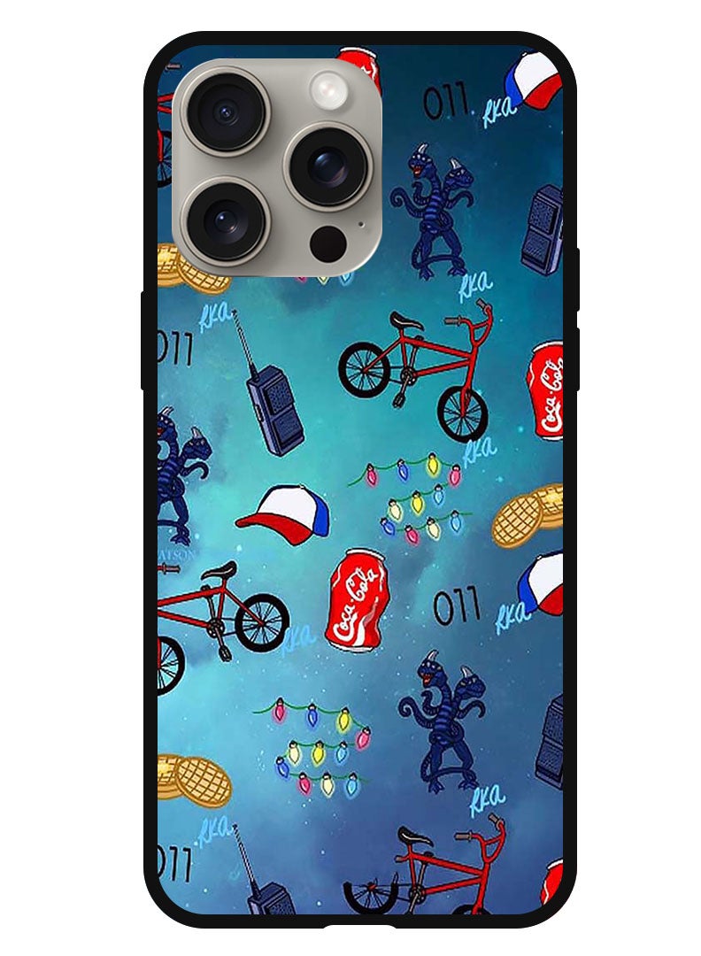 Theodor حافظة واقية مضادة للخدش والصدمات لهاتف iPhone 15 Pro Max Stranger Things - Image 1