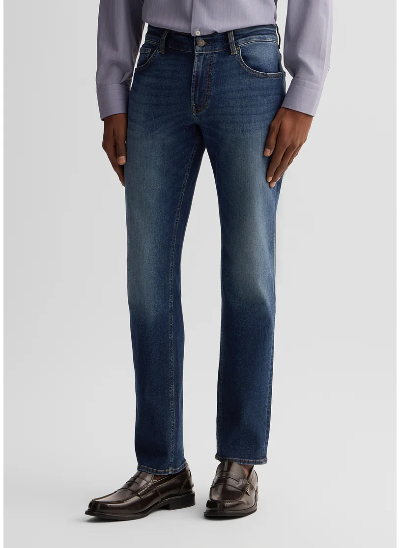 ليو جو Slim-Fit Dark Jeans