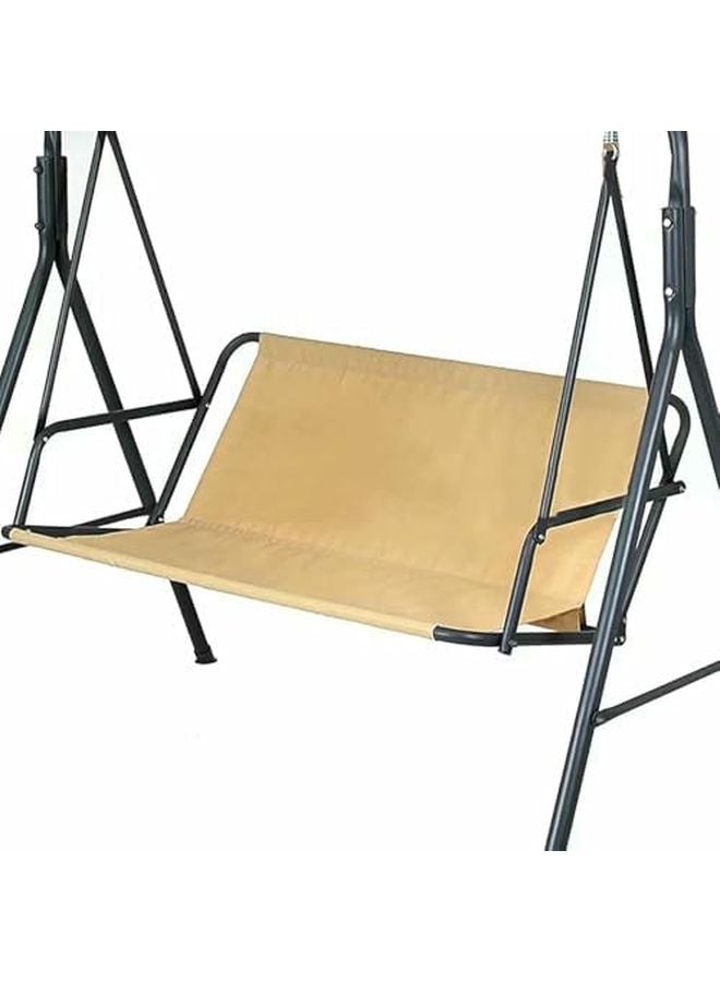 Beige Heavy Duty Waterproof Oxford Swing Seat Cover Replacement 62x20 5x20 5 Inch - Image 1