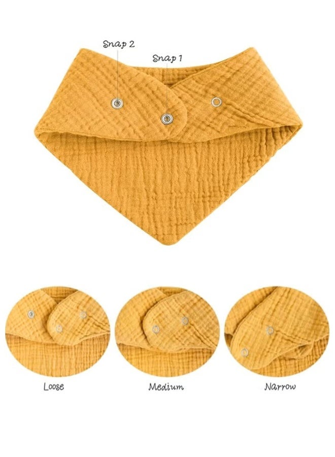 Muslin Baby Bibs, 8 Pack Baby Bandana Drool Bibs Baby Bibs for Drooling and Teething Bandana Bibs for Boys Girls - Image 4
