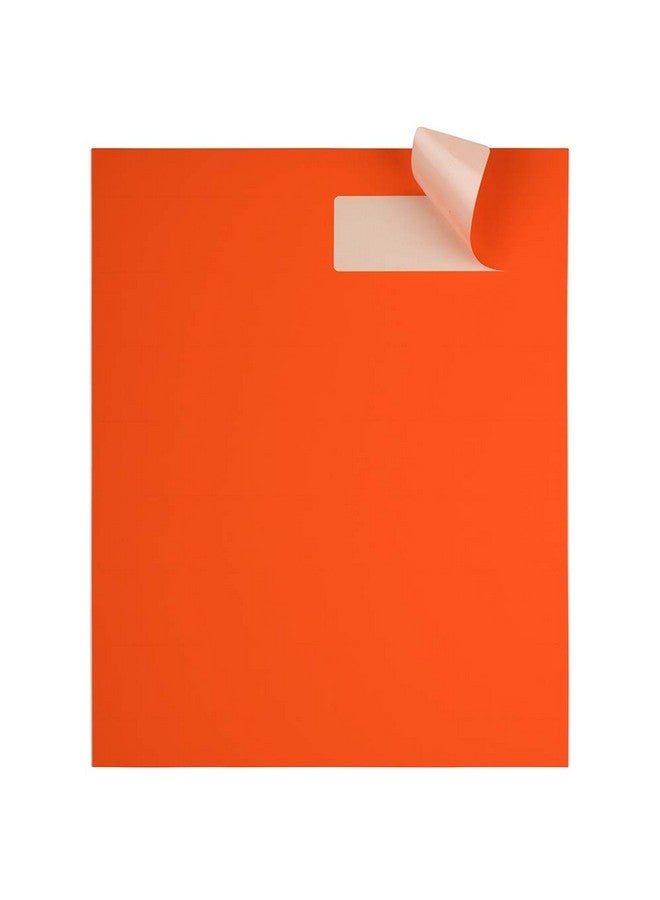 جام بايبر ملصقات عناوين الشحن من JAM PAPER - مستطيلة - 1 1/3 × 4 - أحمر نيون غامق/برتقالي - 126/عبوة - Image 3