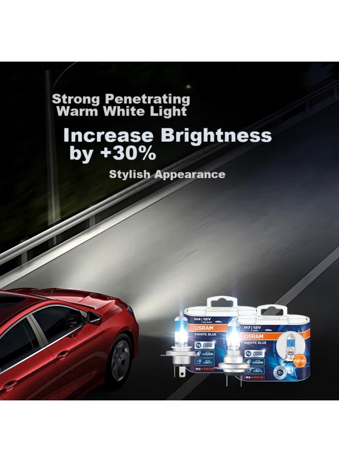 Osram Automotive Headlights, High Beam, Low Beam, Halogen Lamp, Bright White Blue Hb3, 12v 60w - Image 2