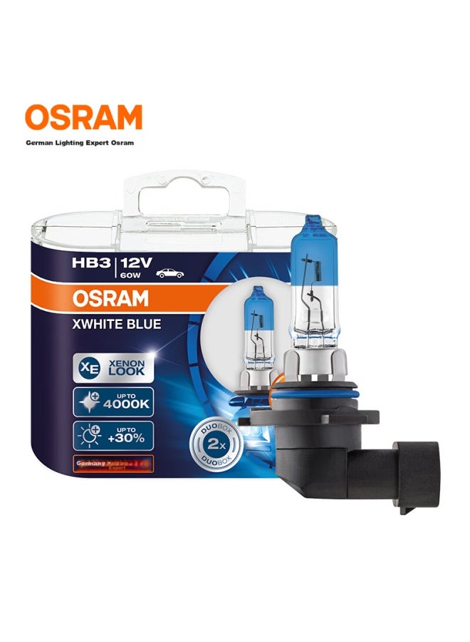 Osram Automotive Headlights, High Beam, Low Beam, Halogen Lamp, Bright White Blue Hb3, 12v 60w - Image 1