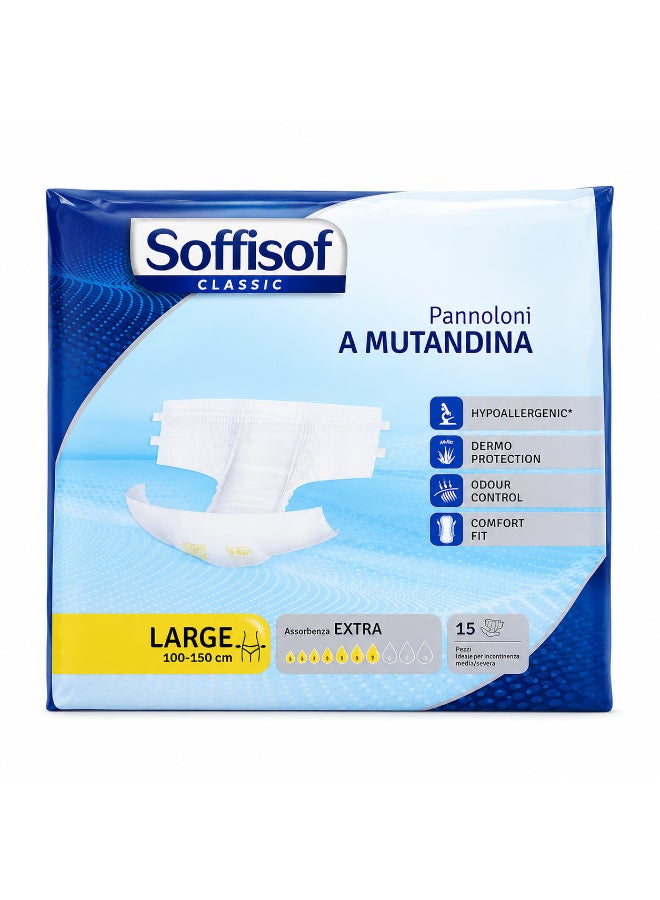 Soffisof Classic Adult Diaper Large Pack of 15's - Image 1