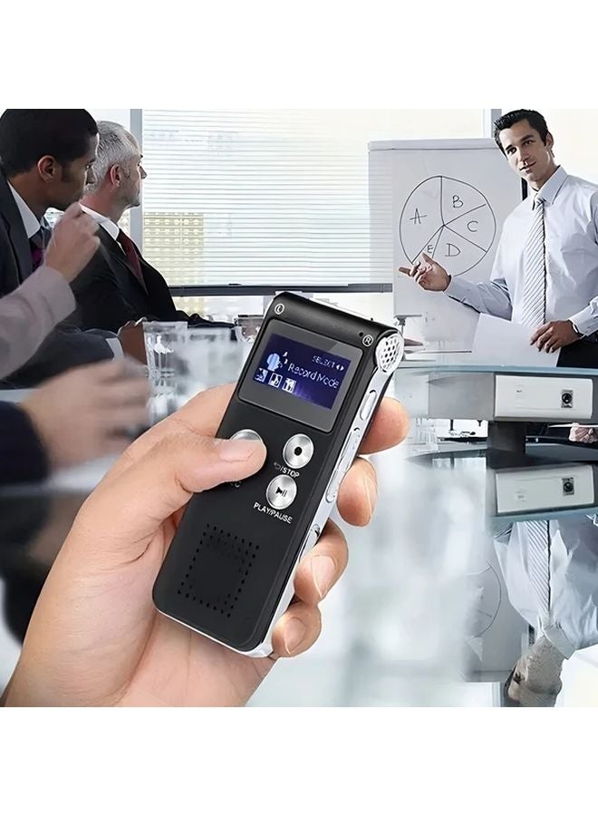 8GB Rechargeable Digital Audio Voice Recorder 1.1 Inch Color Screen MP3 Player Speaker USB Charging - Image 5