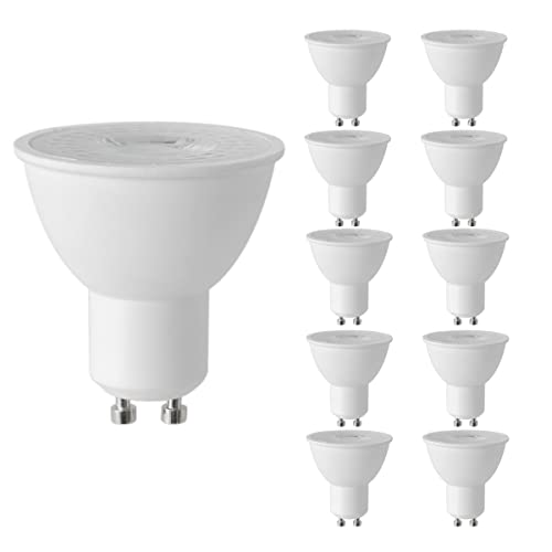 Rysa Light 10Pack Daylight Glow GU10 LED Spotlight 5000K Dimmable55W 50W Equivalent Recessed Lighting 500lm38 Beam Angle - Image 1