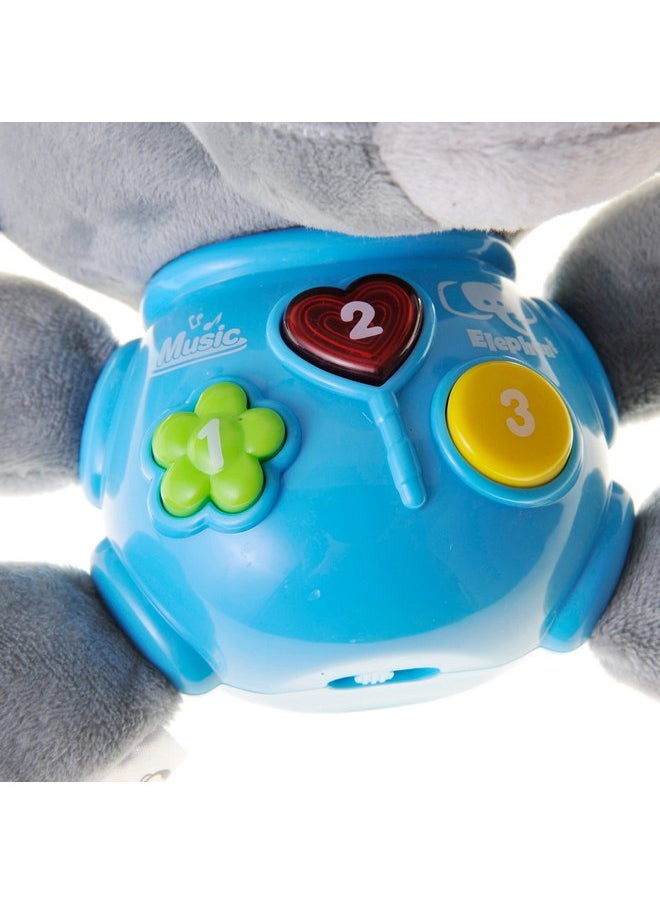 PowerTRC PowerTRC Plush Elephant Music Baby Toys 0-6 Months 6-12 Months Light Up Infant Toys 0-3 Months Elephant Toys Stuffed Animals for Girls New Born Baby Toys Boys & Girls Toddlers Musical Toys  - Image 4