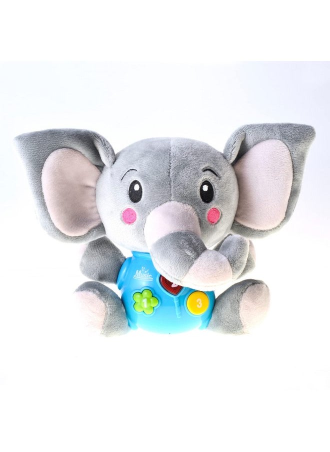 PowerTRC PowerTRC Plush Elephant Music Baby Toys 0-6 Months 6-12 Months Light Up Infant Toys 0-3 Months Elephant Toys Stuffed Animals for Girls New Born Baby Toys Boys & Girls Toddlers Musical Toys  - Image 2
