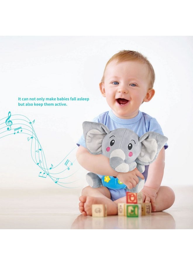 PowerTRC PowerTRC Plush Elephant Music Baby Toys 0-6 Months 6-12 Months Light Up Infant Toys 0-3 Months Elephant Toys Stuffed Animals for Girls New Born Baby Toys Boys & Girls Toddlers Musical Toys  - Image 5