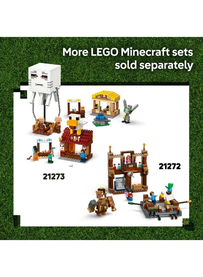 ليغو هجوم القرية ببالونات الحيوانات البرّية الصغيرة من ليغو® Minecraft®‎‍‌، هدية للأطفال هواة الألعاب الإلكترونية 21273