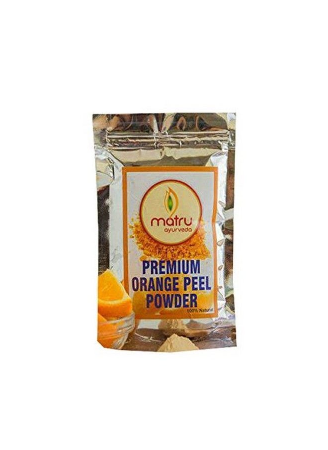 MATRU AYURVEDA ;Vitamin C Orange Peel Powder;For Glowing Skin & Removing Pimples Scars & Boosting Collagen;Skin Whitening &TonerFace Pack;100% Pure & Natural;Sun Tan Remover Narangi Santra Chilka 100G  - Image 1