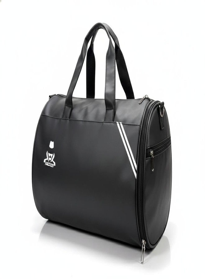 Hacker Gym Bag for Men & Women | Spacious Sports Duffel & Travel Bag with Shoulder Strap | Durable Multi-Purpose Workout, Weekend & Overnight Carry Bag (Black) - Image 5