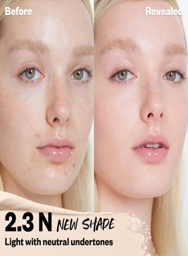 كوساس ريفيلر كريمي فائق الإشراق مع الكافيين وحمض الهيالورونيك، درجة اللون 2.3 N - فاتح بدرجات ألوان محايدة، 5 جم - تغطية متوسطة إلى كاملة - Image 2