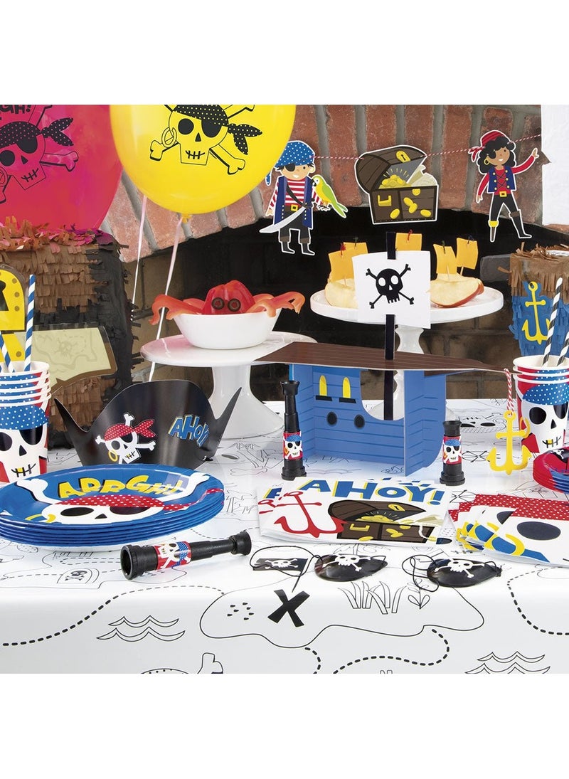 Unique Pirate ARRGH Balloon Color Mix Latex 30 cm 8-Pack - Image 4