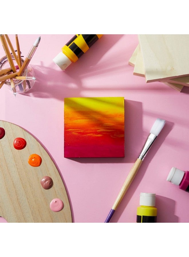 Bright Creations 4X4 Wood Canvas Boards For Painting Blank Deep Cradle Canvas For Art Projects (6 Pack 0.85 In Thick) - Image 4