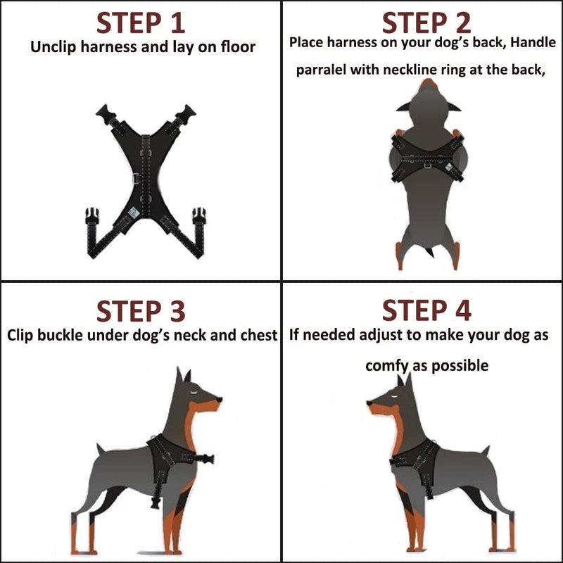 Eagle Pets Cats & Puppy Harness for Small Dogs - Nigh Reflective - Oxford Fabric - Adjustable Buckles - Dog Chest Belt for Small Dogs (XS, Retro) - Image 5