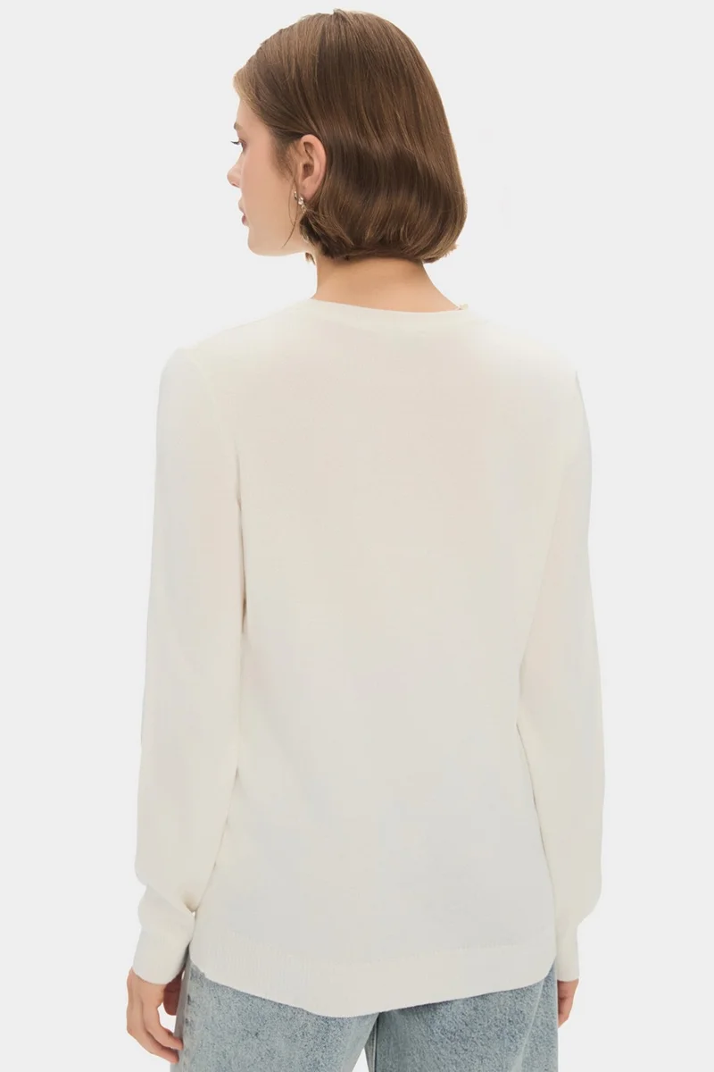 جون Women's Exclusive Viscose Blend Regular Fit Crew Neck Knitwear Sweater