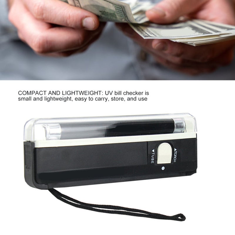 UV Money Checker Light Bill Tester Handheld Counterfeit Detector Portable Equipment - Image 2