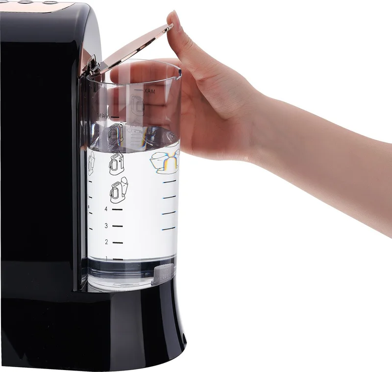 كوركماز Kahvekolik Deluxe Aqua BlackRosagold Coffee Machine