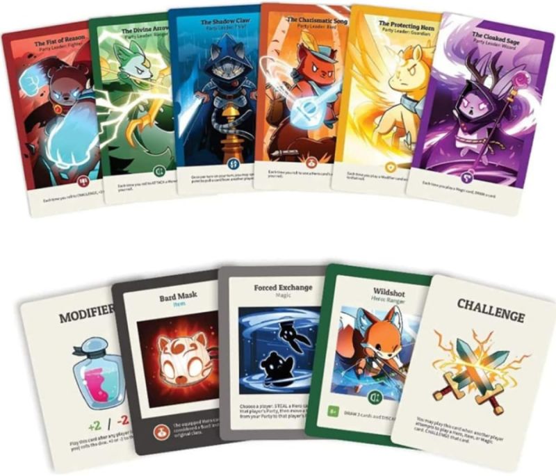 Strategy Card Game: 2-6 Players, Competitive Fantasy Gameplay - Fantasy Card Game with 115 Base + 31 Expansion Cards, Warrior & Druid Classes for Teens Adults, Tabletop Party Game - Image 3
