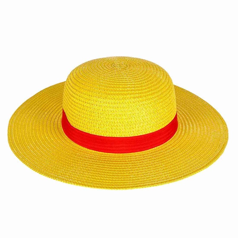 CosplayStudio Monkey D. Ruffy One Piece Straw Hat Cosplay Hat Made of Straw - Image 1