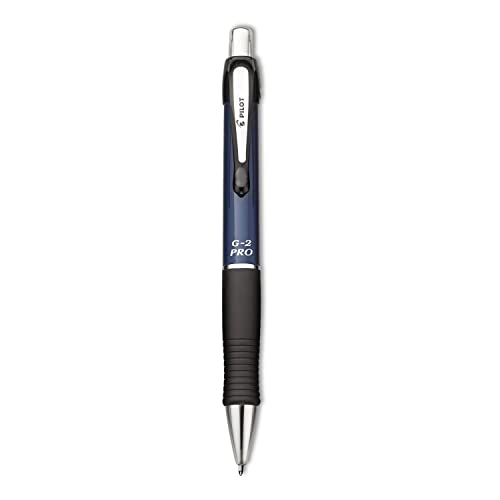 Pilot, G2 Pro Gel Roller Pen, Fine Point 0.7 mm, Blue Barrel, Black Ink - Image 1